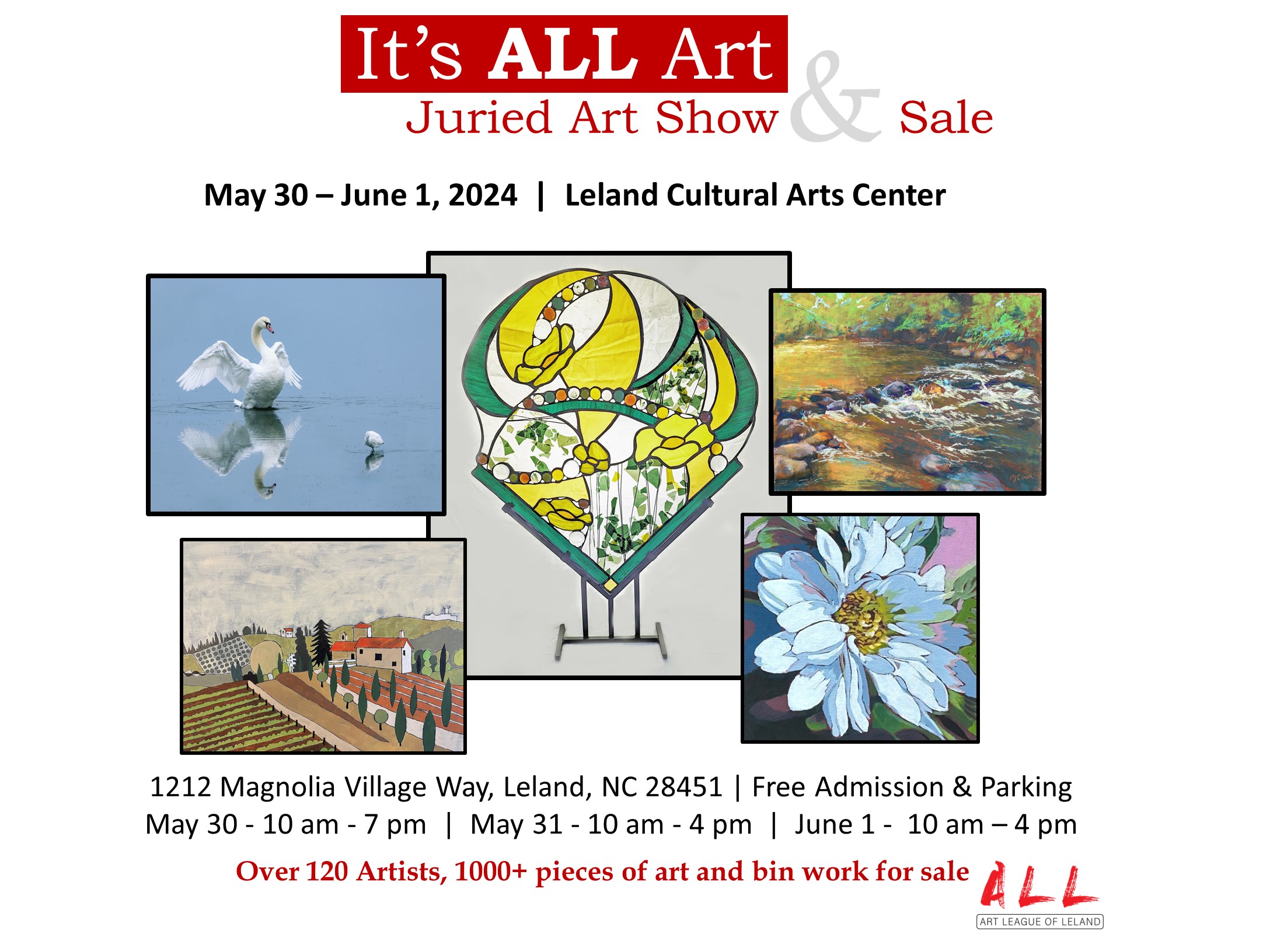 Art League of Leland 5th Annual “It’s ALL Art” Juried Show & Sale