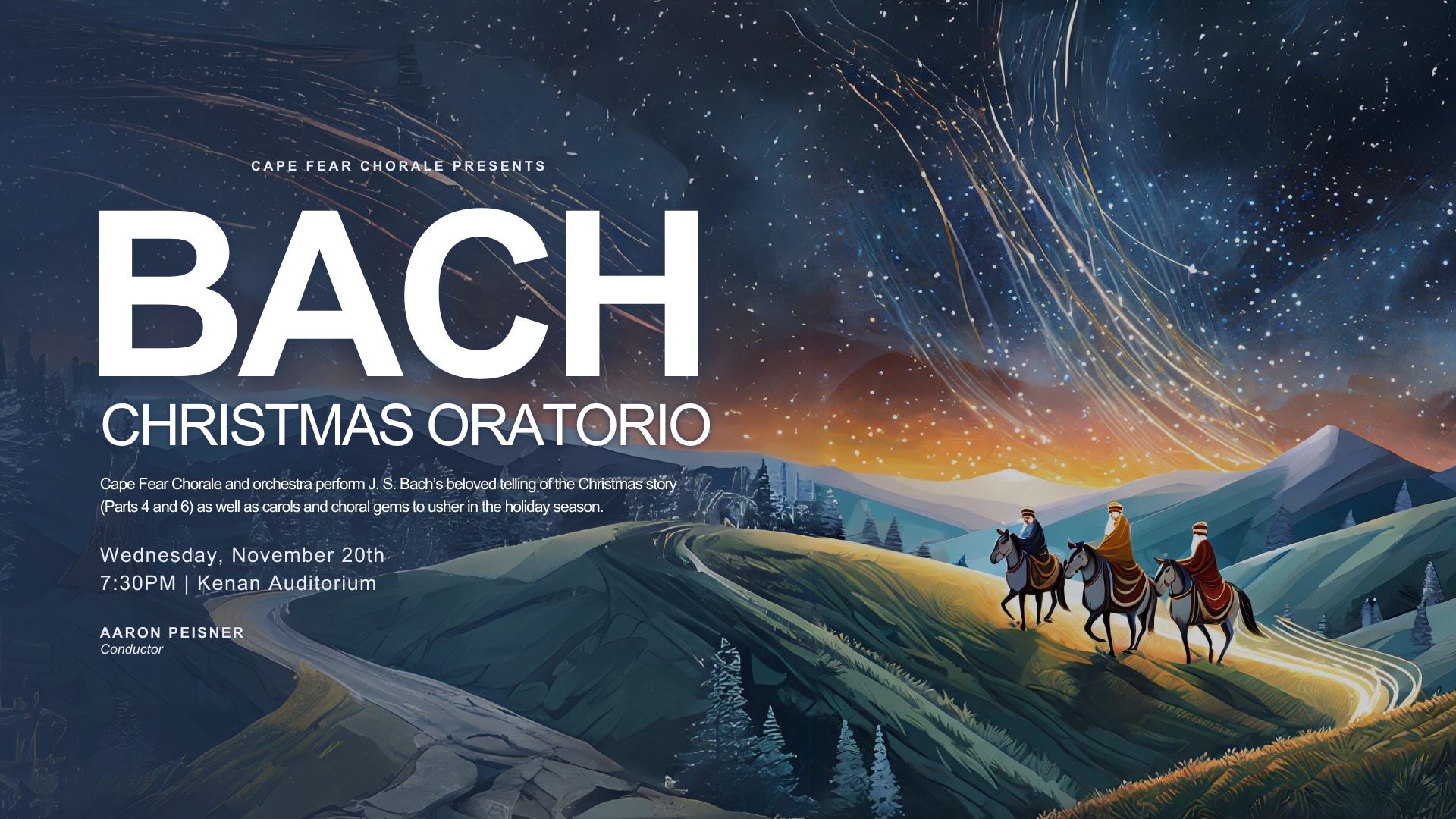 Cape Fear Chorale presents Bach Christmas Oratorio