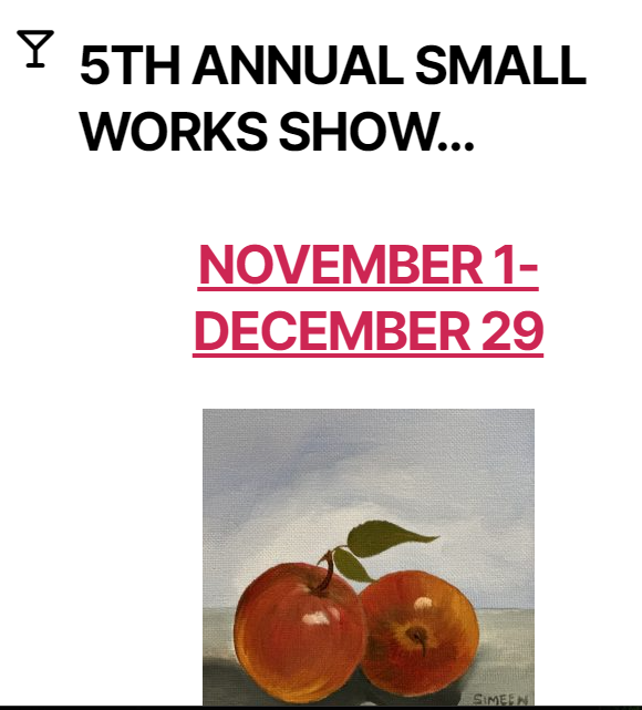 Gallery Citrine 5th Annual Small Works Show