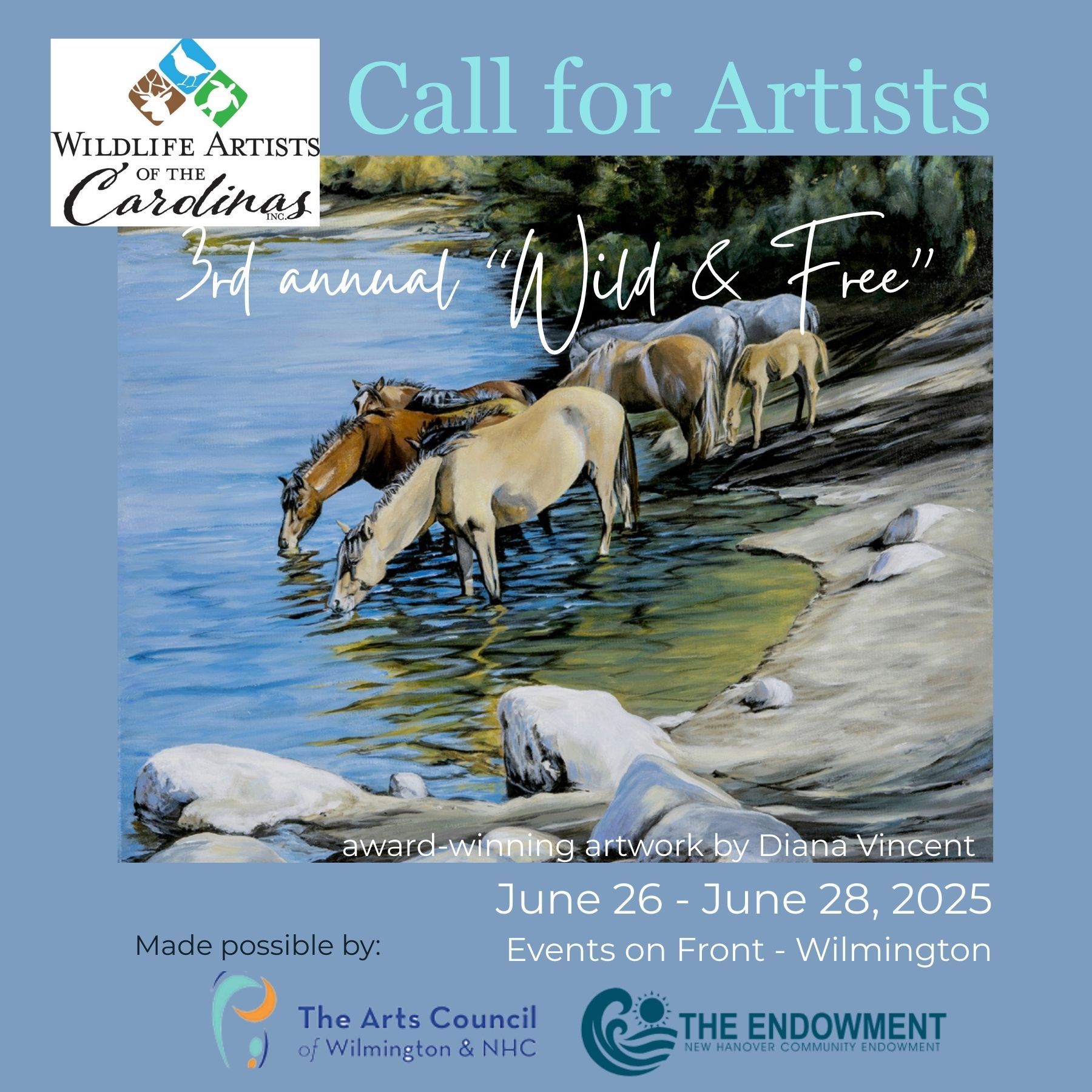 Wildlife Artists of the Carolinas Wild and Free Member Show